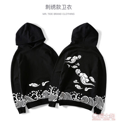 國潮新勢力 祥云印花嘻哈衛衣，定義秋日街頭風尚